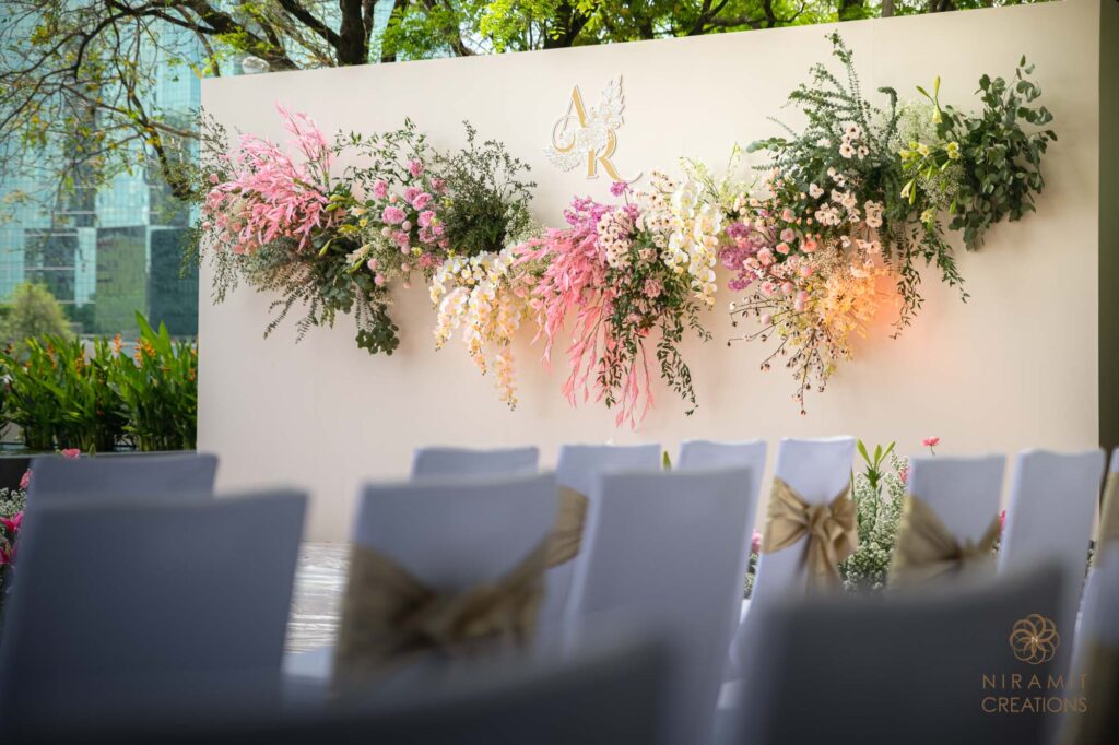 Bangkok Millenium Hilton Riverside Indian Wedding Backdrop