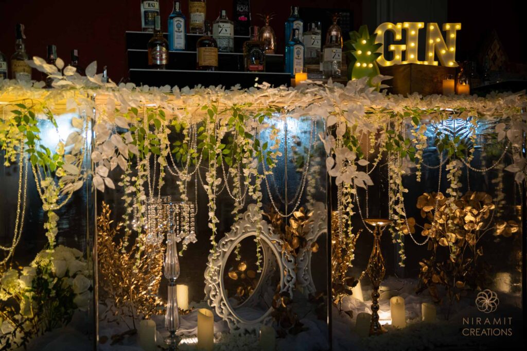 Indian Wedding Thailand Bar Decor