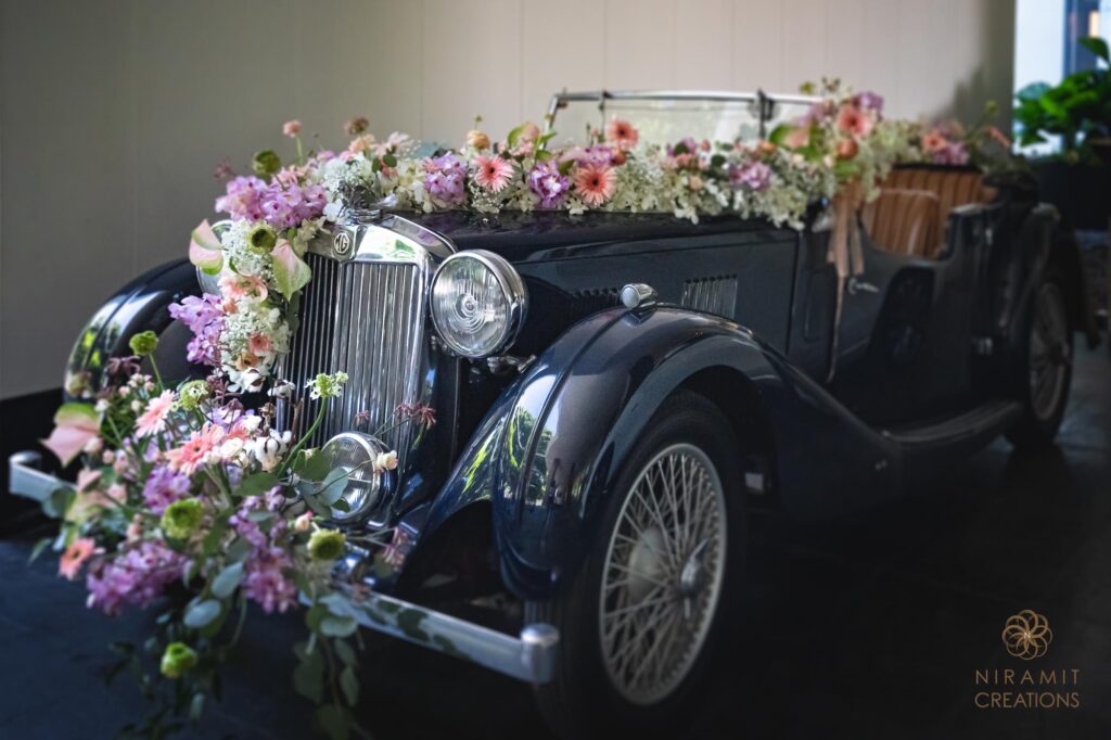 Baraat Vintage Car Indian Wedding Thailand