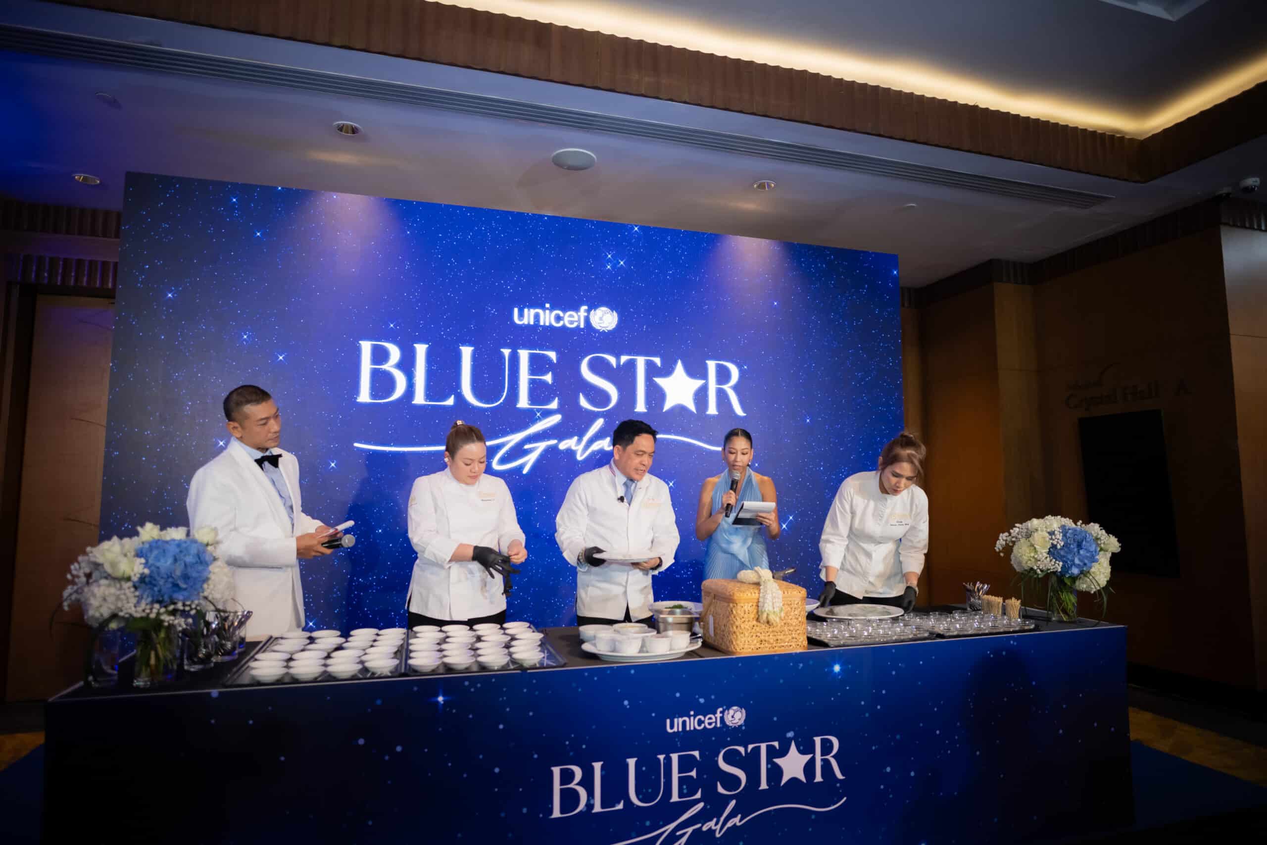 chefs live station stage at a corporate event at The Athenee Hotel Bangkok, Bangkok, Thailand — managed by Niramit Creations.