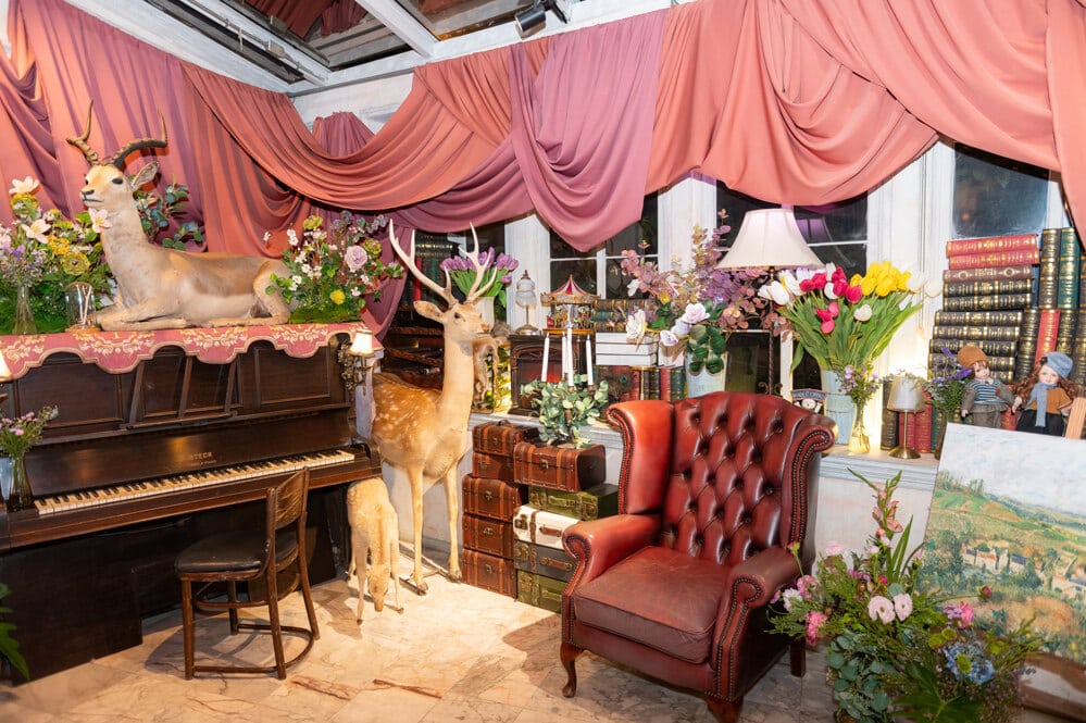 lounge vintage decor at a corporate event at CDC Ballroom, Crystal Design Center Bangkok, Bangkok, Thailand — managed by Niramit Creations.