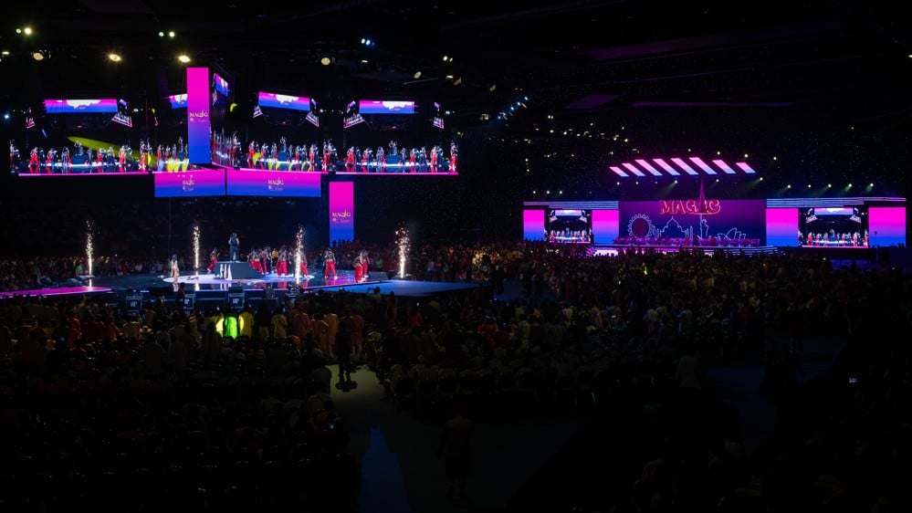 Magic25 #NobodyToSomebody Convention — arena superwide stage at IMPACT Challenger Bangkok, Bangkok. Corporate event by Niramit Creations Thailand.